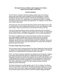 People's Forum Panel Report on Public Lands Trapping in New Mexico [205 KB PDF]